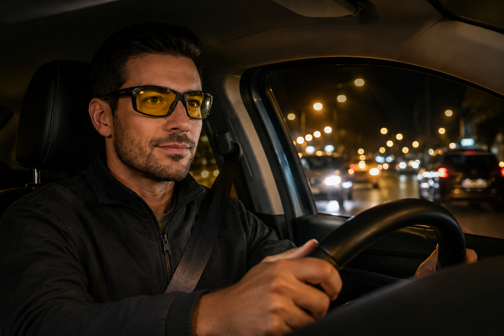 Lunettes de Conduite Anti-Éblouissement + Étui de Protection Offert