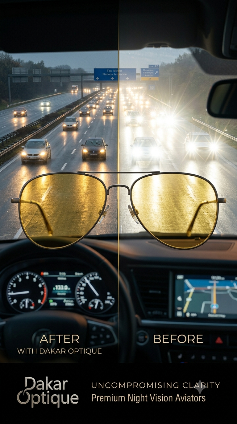 🚗 Lunettes de Conduite de Nuit HD Vision claire. Conduite plus sûre. Moins de fatigue.