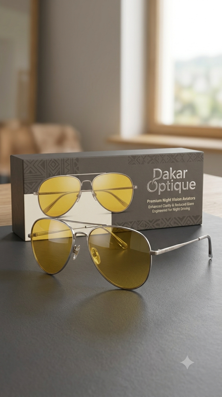 🚗 Lunettes de Conduite de Nuit HD Vision claire. Conduite plus sûre. Moins de fatigue.