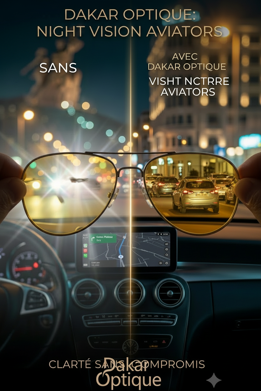 🚗 Lunettes de Conduite de Nuit HD Vision claire. Conduite plus sûre. Moins de fatigue.