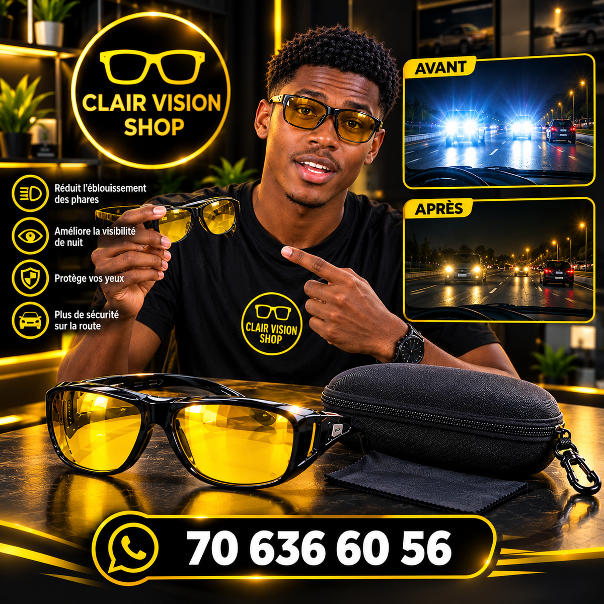 Lunettes de Conduite de nuit 3