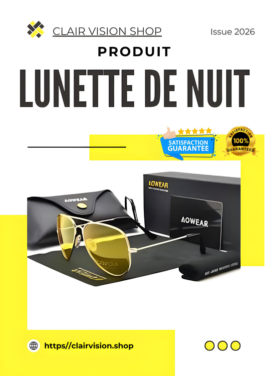 🚗 Lunettes de Conduite de Nuit HD