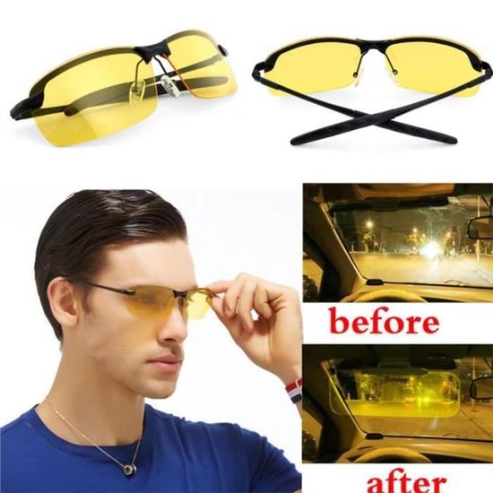 Lunettes de Conduite Sport Anti-Éblouissement – Vision HD Jour & Nuit
