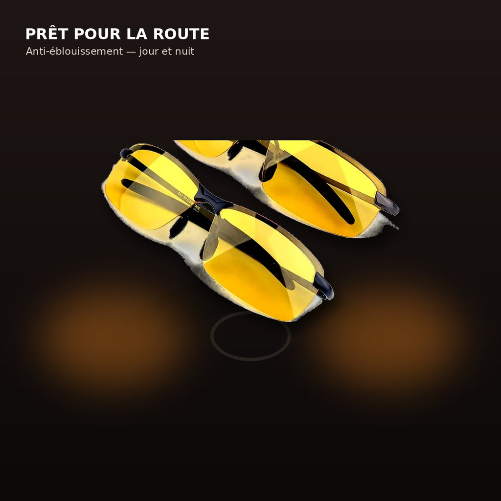 Lunettes de Conduite Sport Anti-Éblouissement – Vision HD Jour & Nuit